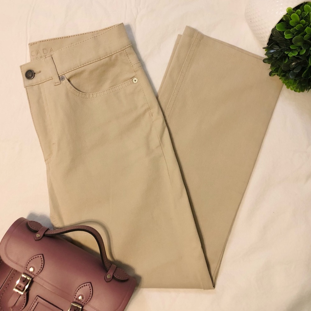 Escada Sport Linda Straight Pants Cropped Jeans